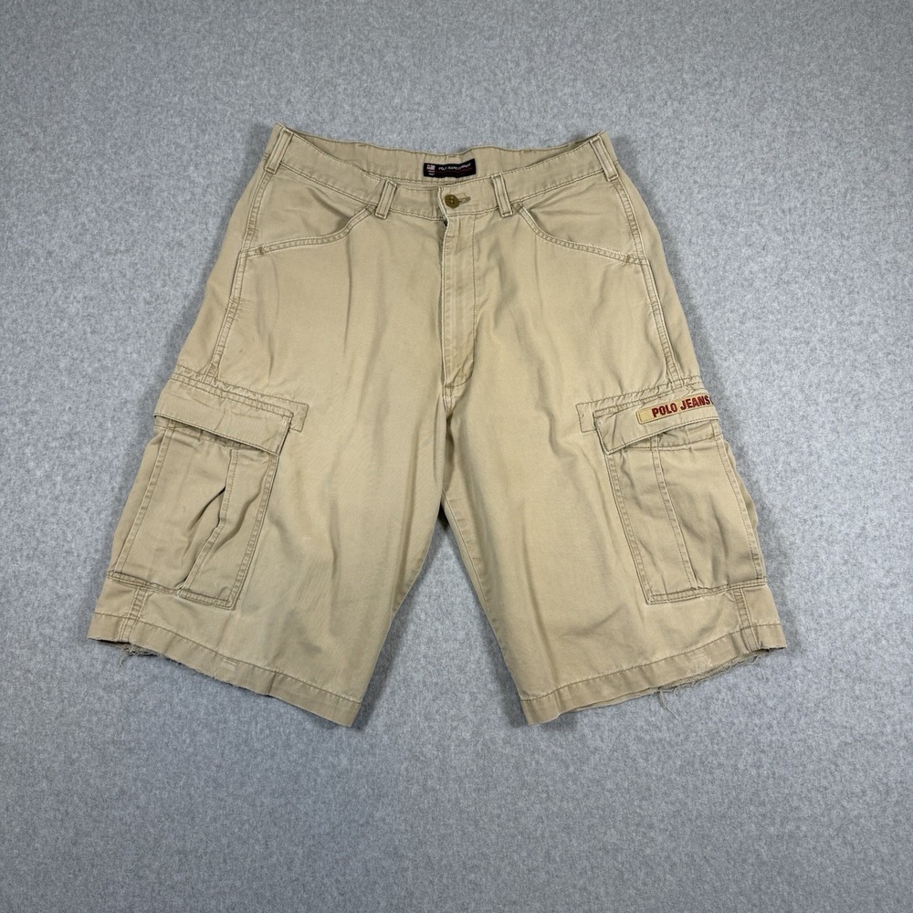Polo Jeans Co Ralph Lauren Military Cargo Shorts Mens Size 33* Firefighter Short